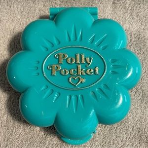 Vintage 1990 Polly Pocket Water Park Fun Compact Blue Bird Toys COMPLETE SET